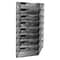 Mind Reader Wall File Organizer, 8 Pocket Hanging Document Rack, Office Wall Mount, Metal Mesh, Black